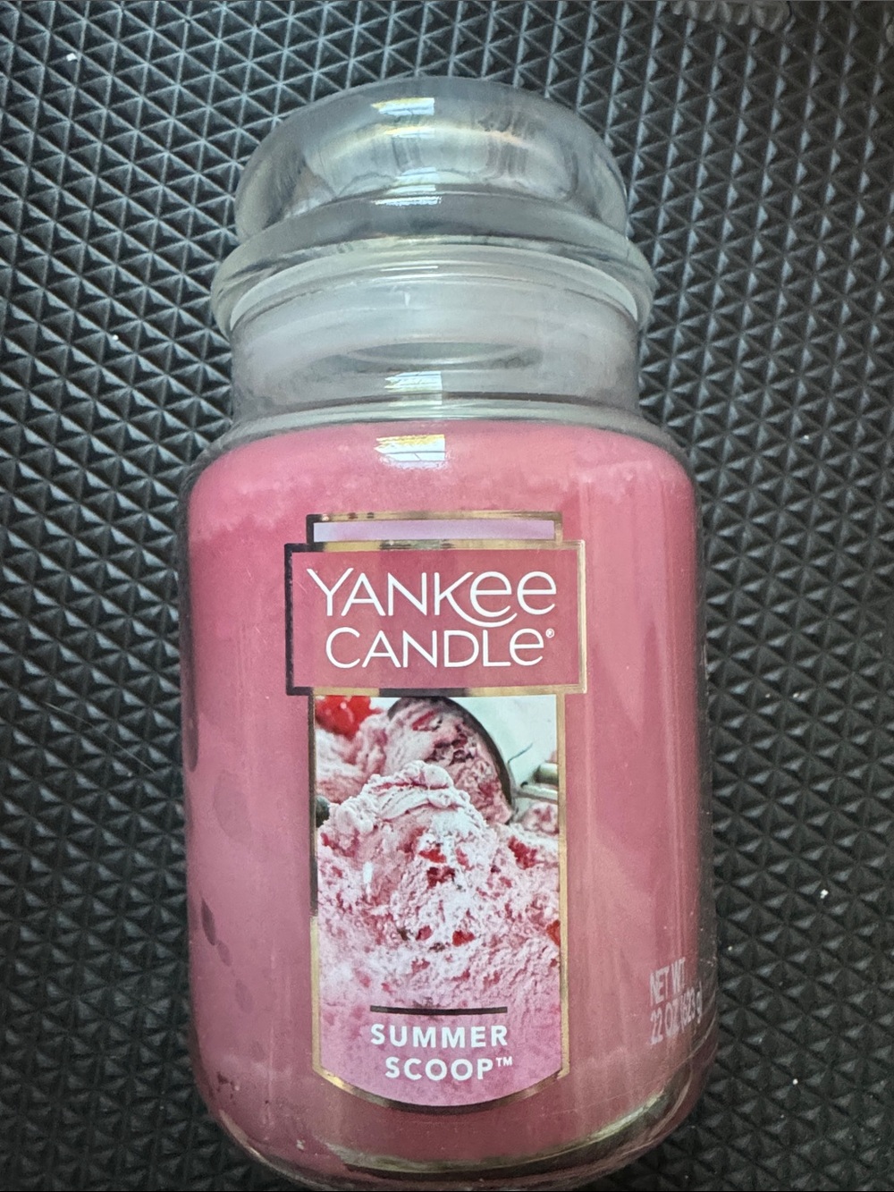 Yankee Candle Pink 'Summer Scoop' large jar candle